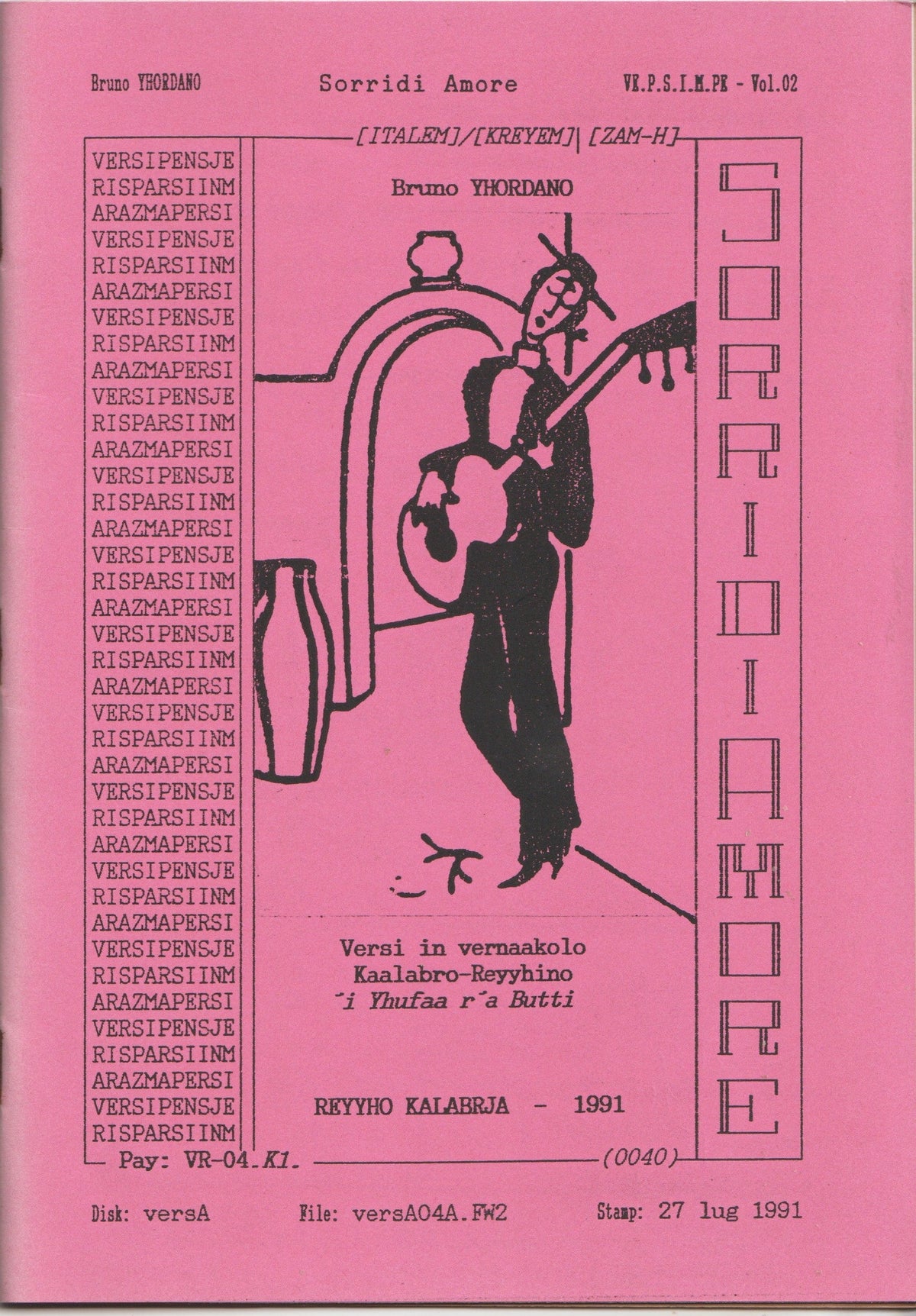 Bruno e la memoria del Vernacolo — Sorridi Amore — Vol. 02