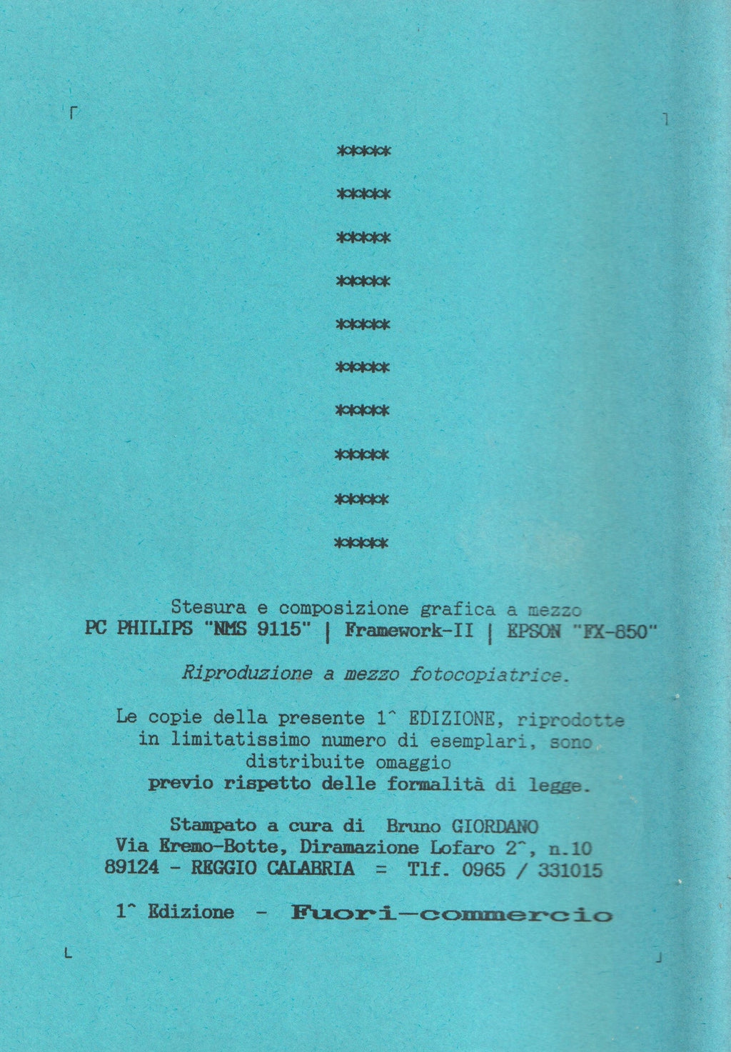 Bruno e la memoria del Vernacolo — Cutuliddha — 01