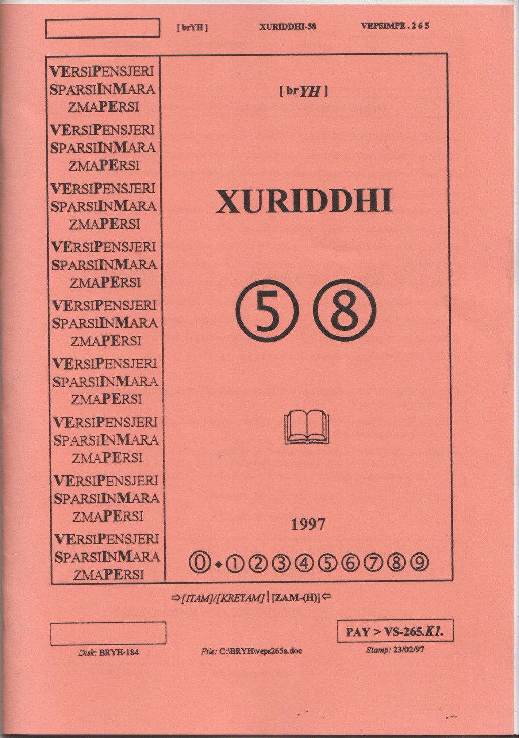 Bruno e la memoria del Vernacolo — Xuriddi 5.8 — 24